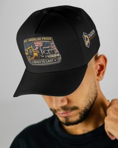 “Built To Last” Branded Cap Black