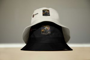 “Proud To Re American ” Branded Cap Beanie Black + White